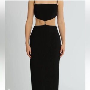 Bec & Bridge Black Midi Dress